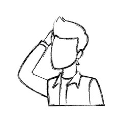 portrait young guy student person