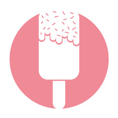 Delicious frozen palette icon vector illustration design
