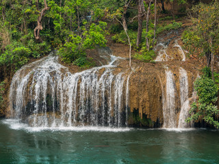 Sai Yok Yai waterfall beside the Kwai river