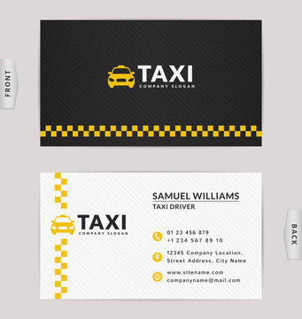 Business Card For Taxi Company.