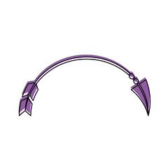 Decorative arrows boho style vector illustration design