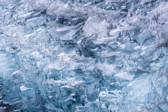 ice texture background at Vatnajokull Glacier Jokulsarlon Iceland.