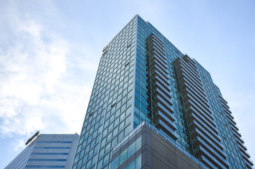Fototapeta na wymiar Condo buildings in downtown Montreal