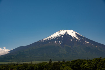 山中湖花の都公園からの富士山