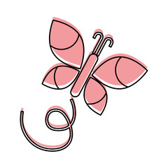 cute butterfly isolated icon vector illustration design