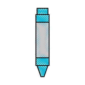 Pencil writing instrument icon vector illustration design graphic