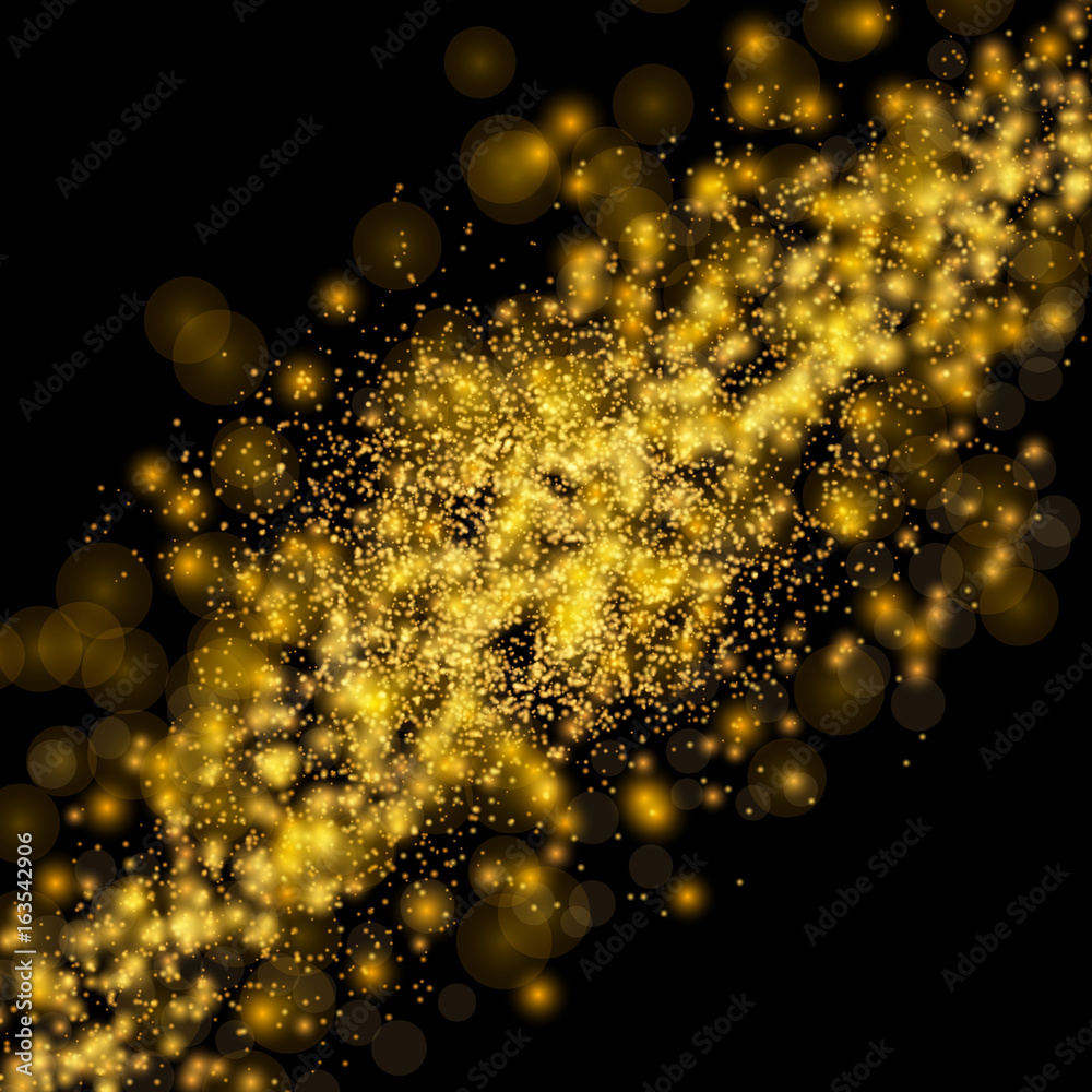 Canvas Prints bright shimmering universe abstract space background. bokeh elegant lights and fog background. art d