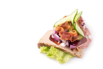 Danish specialties and national dishes, high-quality open sandwich