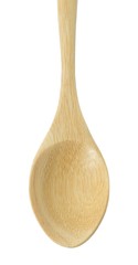 Wooden Spoon Isolated on A White Background