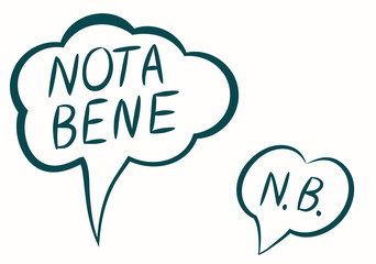 Two text speech bubble.