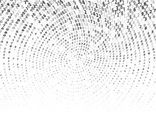 Naklejka na ściany i meble Vector Illustration of abstract big data numeric business background