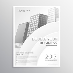 clean white business brochure template design