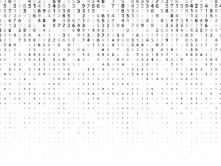 Vector Illustration of abstract big data numeric business background