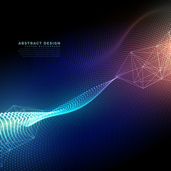 abstract technology background with light effect