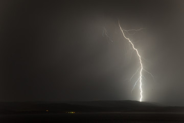 Night storm on the Croatian coast 