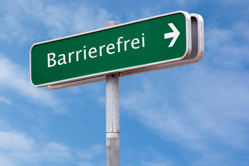 Schild 126 - Barrierefrei