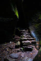 rock stair in uriezzo Italy