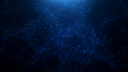 Abstract blue plexus background