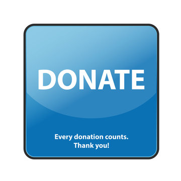 Internet Spenden Button Donate - Every donation counts!