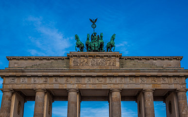 Fototapeta premium Famous Brandenburger Tor (Brandenburg Gate). Berlin, Germany