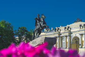 Fototapeta premium The monument to Peter the first. Bronze Horseman. St. Petersburg