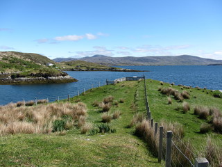 Farmland on the Isle of Harris in the Outer Hebrides, Scotland