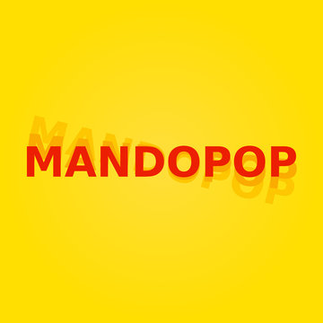 Poster for a Mandopop music. Vector illustration.