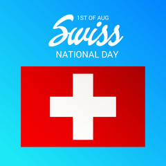 Obraz premium Swiss National Day.