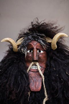 Portrait Of A Masked Busó.