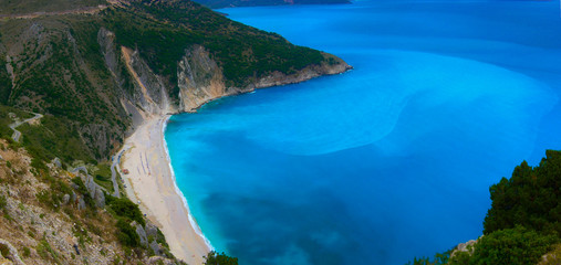 Fototapeta na wymiar Myrtos Beach auf Kefallonia in Griechenland