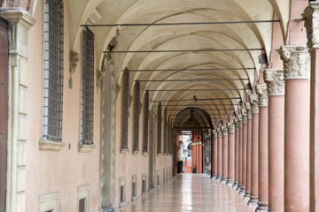 Portico in Santo Stefano Street  Bologna © kevers