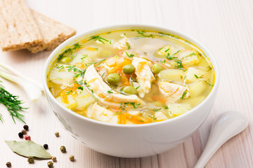 Detox immune boosting chicken soup.