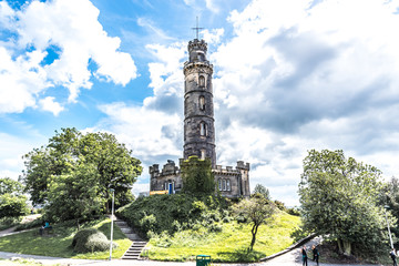 Obraz premium The Nelson Monument, Calton Hill, Edinburgh 