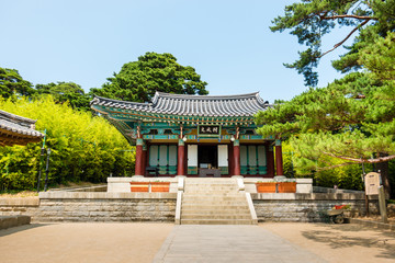 Naklejka premium South Korea. Ojukheon is where famous Joseon Dynasty scholar, was born.