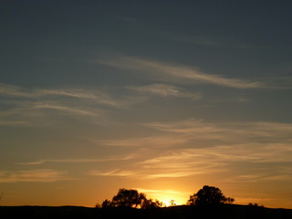Fototapeta na wymiar Sweet golden sunset 