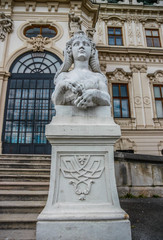 Obraz premium Belvedere is a historic building complex in Vienna, Austria