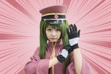 Japan anime cosplay , cartoon women