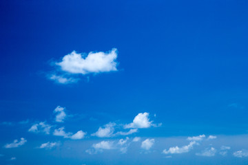 Fototapeta premium Blue sky with white clouds