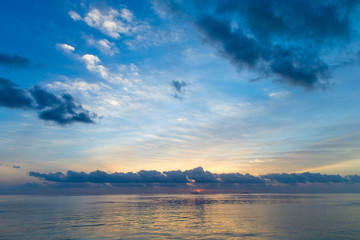 Colorful Sunset In The Beach