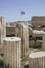 Foto op Canvas Ruins in the Athenian Acropolis, in Athens, Greece. © berna_namoglu