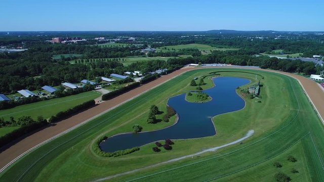  Delaware Park Aerial Drone Footage 4k