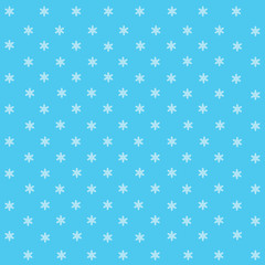 Seamless pattern with snowflakes on a blue background. 