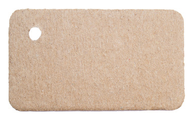 carton tag isolated on white background