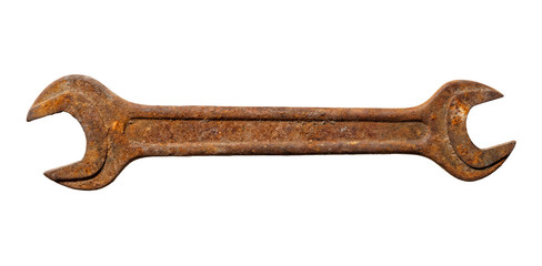 Old rusty spanner