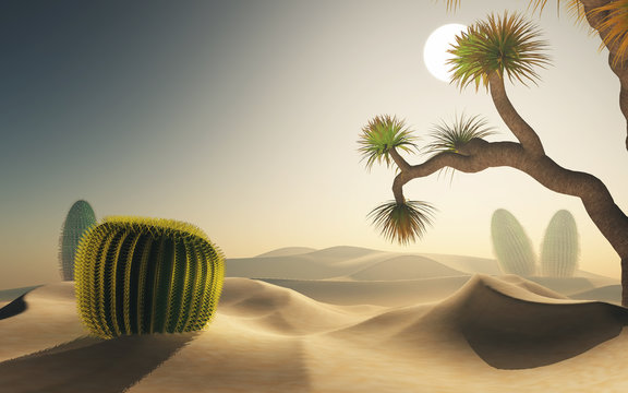 3D Desert Scene