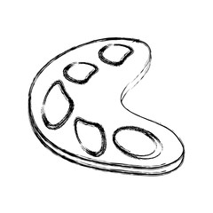 Paint palette isolated icon vector illustration graphic design