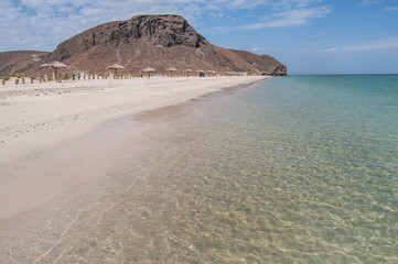 Tecolote Beach or Playa el Tecolote, La Paz Baja California Sur. MEXICO