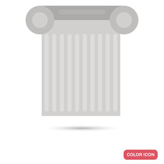 Column color flat icon for web and mobile design