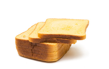 Sandwich bread slide isolated