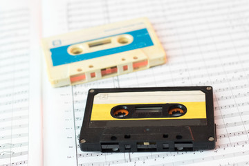 Demo-Tapes einer Komposition